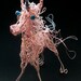 Pink Unicorn Wire Art Sculpture