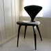 Vintage Norman Cherner Plycraft Chair Rare Black Cover
