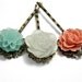 Hair Accessories, Flower Bobby Pins, Floral Hair Pins, Coral, Winter White, Aqua, Shabby Chic Hair Accessories