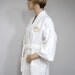 Plush White Bathrobe / Wrap Robe / Bathrobe / Terry Cloth / Oscar de la Renta / Unisex