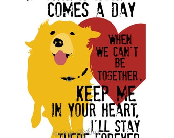 Golden Retriever Art Print, Digital Print, Wall Decor, Golden Retriever Memorial Art, Dog Art, Golden Retriever Poster