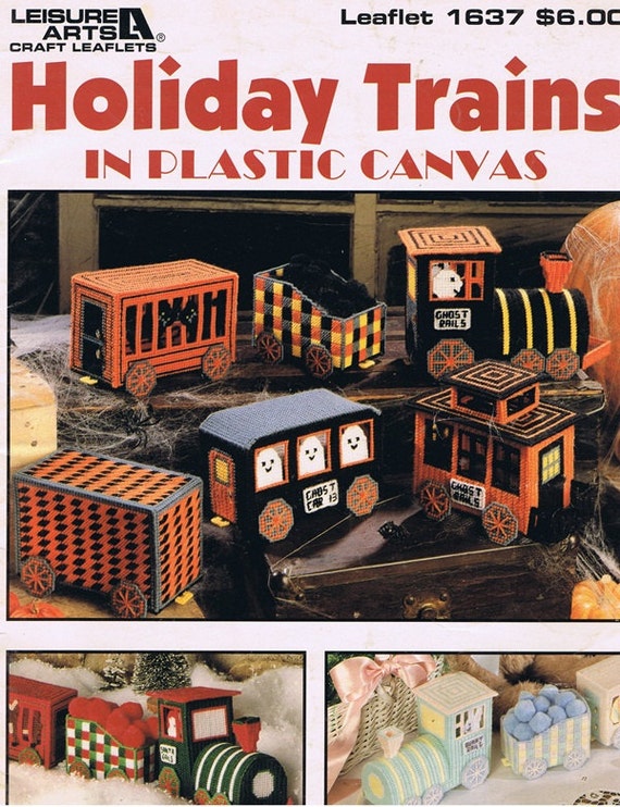 Holiday Trains Plastic Canvas Needlepoint Craft Pattern free car engine diagrams 