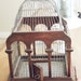 How Tweet it is- A Vintage Wood and Metal Birdcage
