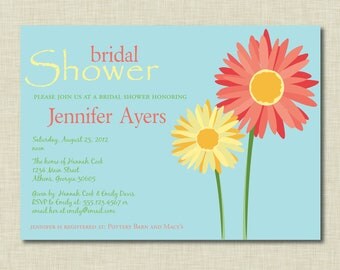 Spring Bridal Shower Invitation | Bridesmaids Luncheon Invitation | Baby Shower Invitation | Engagement Party Invitation | Wedding Party
