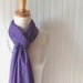 Purple Pin Stripe Cotton Scarf - Violet Purple Summer Fall and Winter Fashion