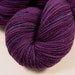 Sock Weight Superwash Merino Wool Yarn, Hand Dyed - Blackberry Tonal