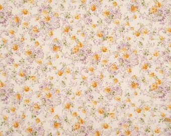 Quilt Gate Fabric Classic 15D Cotton Floral Fabric Yellow Purple