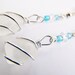 Natural Seaglass Earrings with czech glass beads - OOAK one of a kind - affordable gifts - bridesmaids - weddings