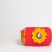 Red Can Cozy Beer Koozie Soda Cozee Pop Cozy Yellow Sunlower Cheerful Daisy Reusable Eco-Friendly Crochet by Lilena