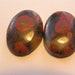 Morgan Hill Poppy Jasper Freeform Designer Cabochons Pair