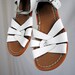 Vintage Surfer Salt Water White Sandals - Size 9