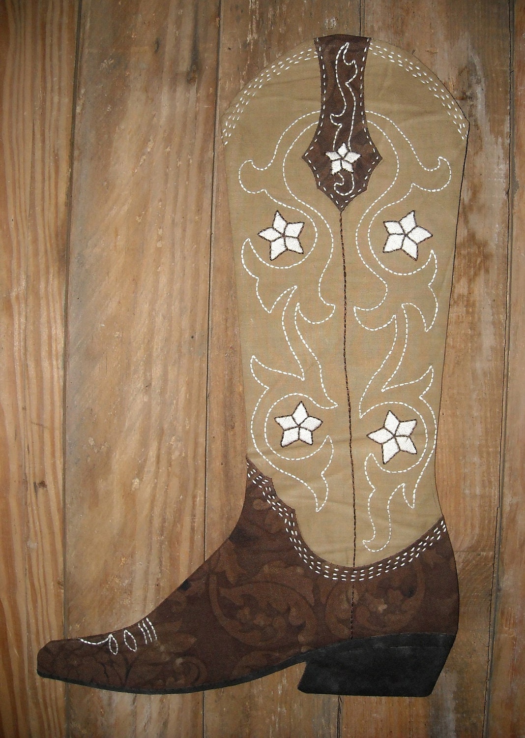 Cowboy Boot Christmas Stocking Pattern 2012 PDF version