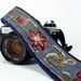 Camera Strap, Blue Floral, Rose, Navy, Olive Green, dSLR, SLR, Padded