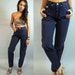 Vintage 80s HIGH waisted JEANS / Womens Guess Indigo wash denim High Rise Taper leg Jeans 27 Waist S / Small