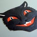 vintage Halloween black cat die cut Beistle