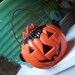Jack-O'-lantern Vintage candy container by Rosbro