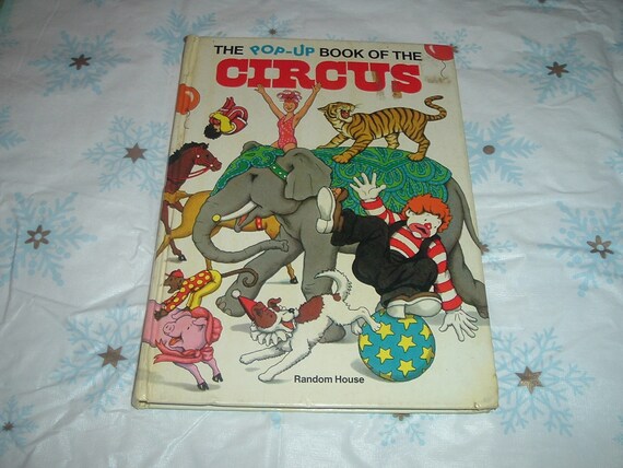 vintage circus pop up book random house 1970