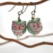 Green Owl Earrings