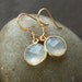 Sea Green Chalcedony Earrings - Simple Drops - The Glowing Sea