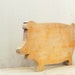 little pig vintage wood cutting board
