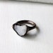 Geode Ring Druzy Copper Agate Gem Stone Frost Sugared White Patina Artisan Handmade