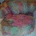 Batt - CatBatt - Rainbow Sherbet Wool Spinning or Felting Batt - 2.6 oz.