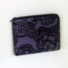 Small Zipper Pouch ORCHID BLACK LACE