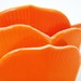vintage Orange Lotus Bowls, set of 3