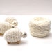White boucle alpaca Yarn natural 1 oz - perfect for doll hair, crochet animal and knitting.