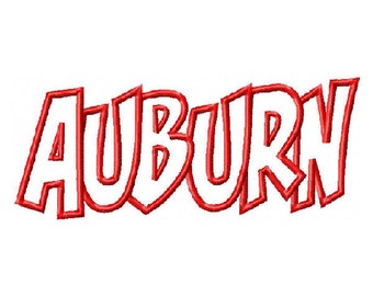 Instant Download Auburn Embroidery Machine Applique Design 2705