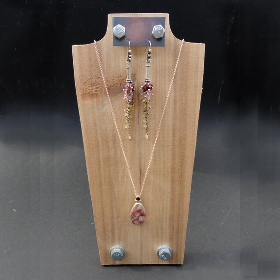 Items similar to Jewelry Display 10" Necklace Display with Earring
