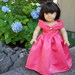 American Girl doll clothes , 18 inch doll clothes - Pink Salmon Party Dress