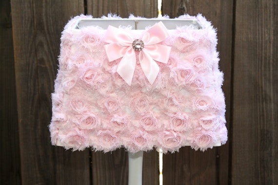 saleprincess pink shabby chic l shade with bow saleprincess pink shabby chic l shade with bow
