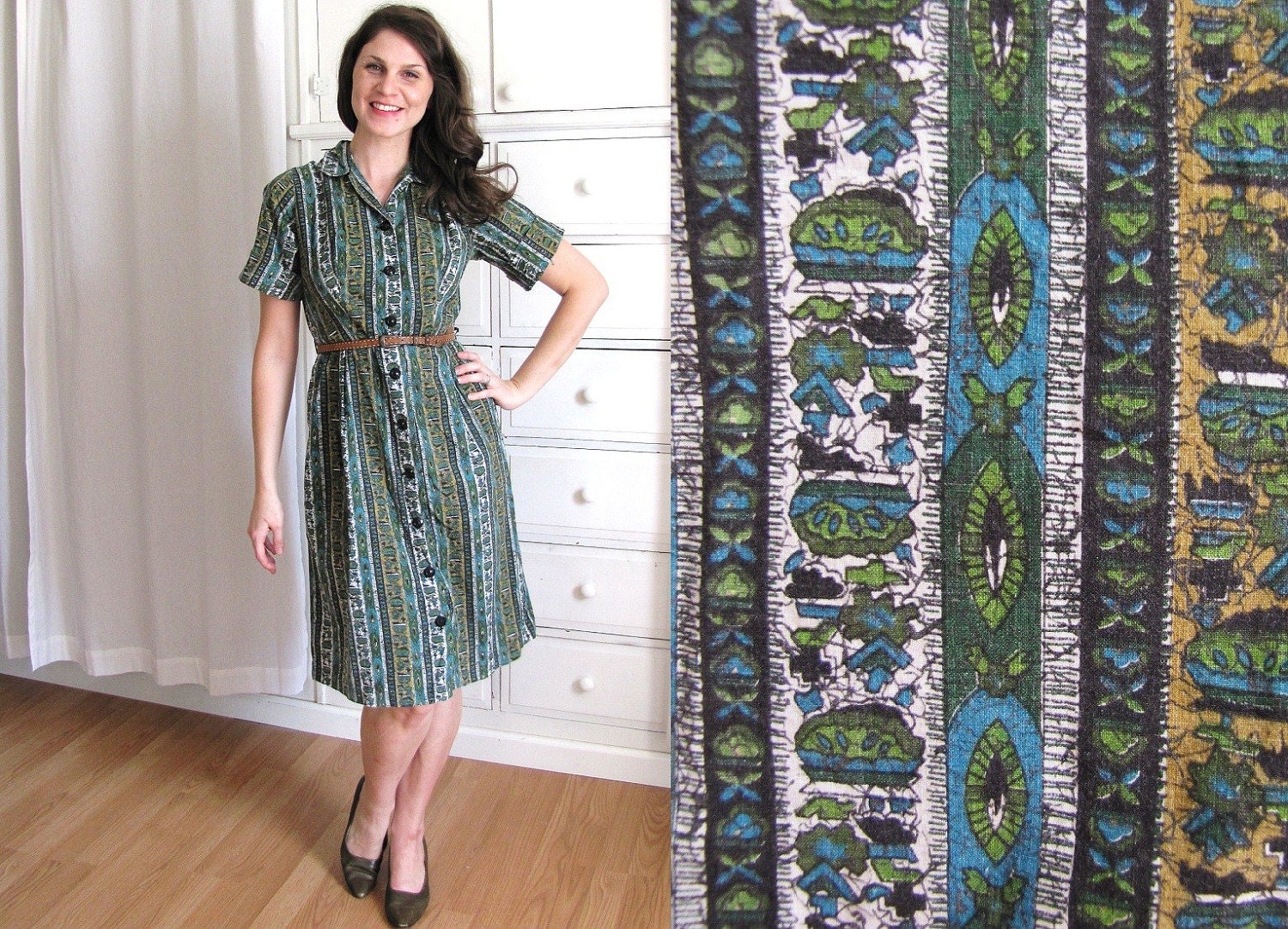 60s shirt dress