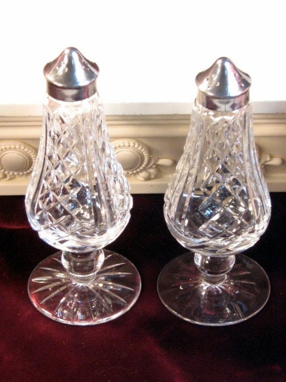 Waterford Crystal Lismore Silver Footed Salt And Pepper Shaker