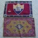 Vintage Tobacco Felts Navy & Geometric Rug