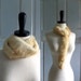 1950s Fur Collar Vintage 50s Off White Fur Versatile Design