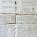 Vintage paper pack, 31 pages 1790s to 1970s, dictionary, entomology, gazetteer and sci-fi pages for altered art, mixed media art etc.