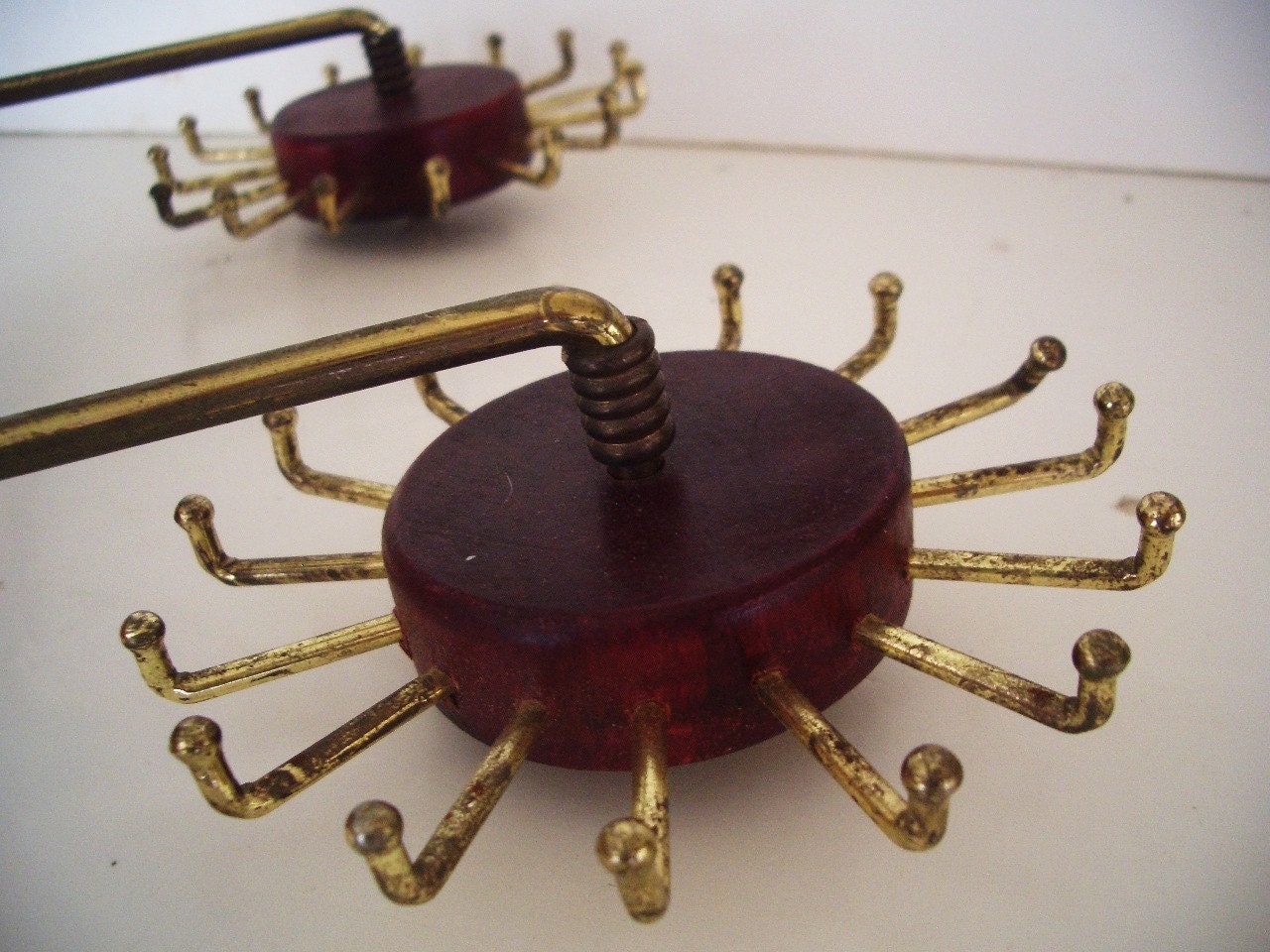 Double Revolving Wall Mount Tie Rack