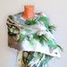 Felted scarf, Grey felt scarf Textile Art , Unique scarf , Woman wet felt scarf by Galafilc