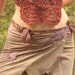 Purple haze pixie wrap skirt, hippie boho wrap skirt in organic design custom made