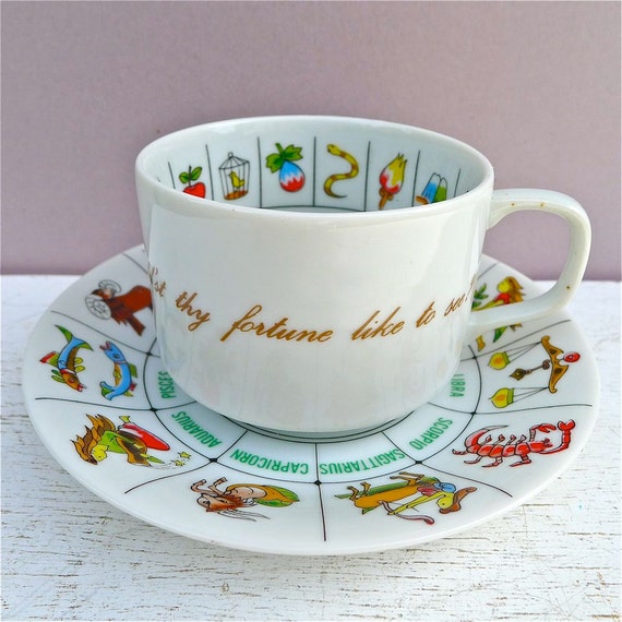 Vintage Fortune Telling Tea Cup Tea Leaf Reading Teacup