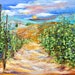 Original Napa Valley California Landscape painting Palette Knife Oil on Canvas Contemporary Modern Art fine art by Karen Tarlton