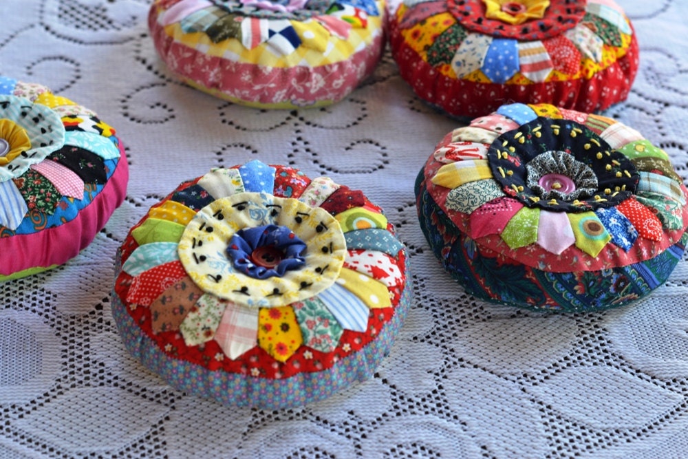 Colorful Quilted Pin Cushion
