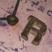 Antique Cast Iron Letter R Salvaged Found Object Upcycle