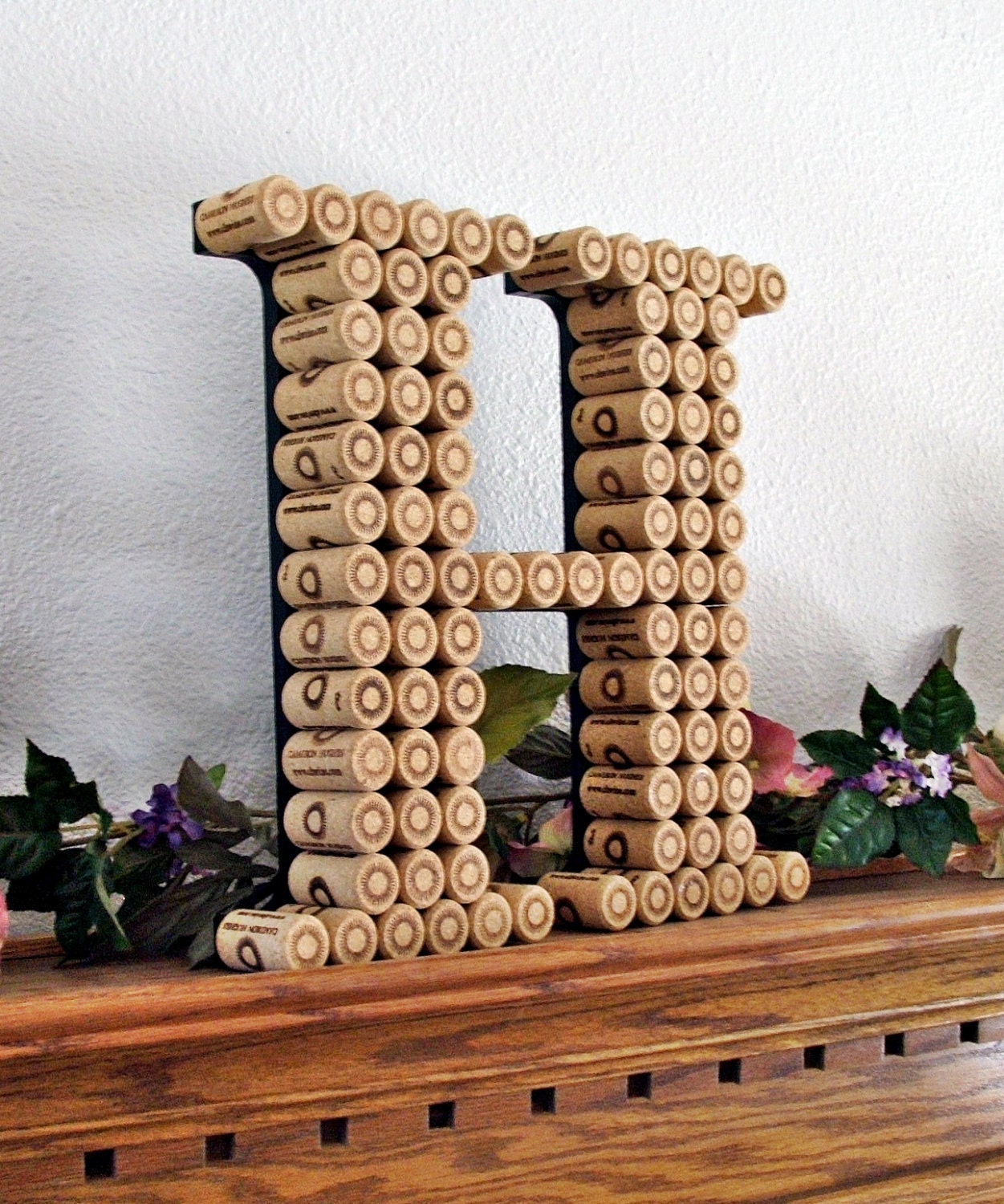 12 Handmade Wine Cork Letter Monogram Perfect For A