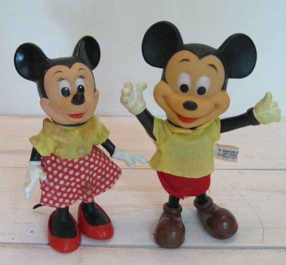 old mickey and minnie dolls