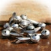 Squash Blossom Beads, Loose, Tested Real Silver, X12