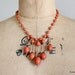 RESERVED...Vintage 1960s Necklace : 60s Beaded Dangle Necklace
