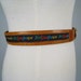 Vintage 1980s YSL leather monogrammed belt